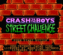 Crash 'n the Boys: Street Challenge title screenshot